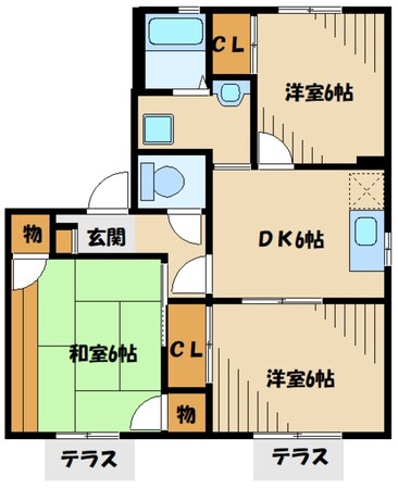 マルベリーＢの物件間取画像